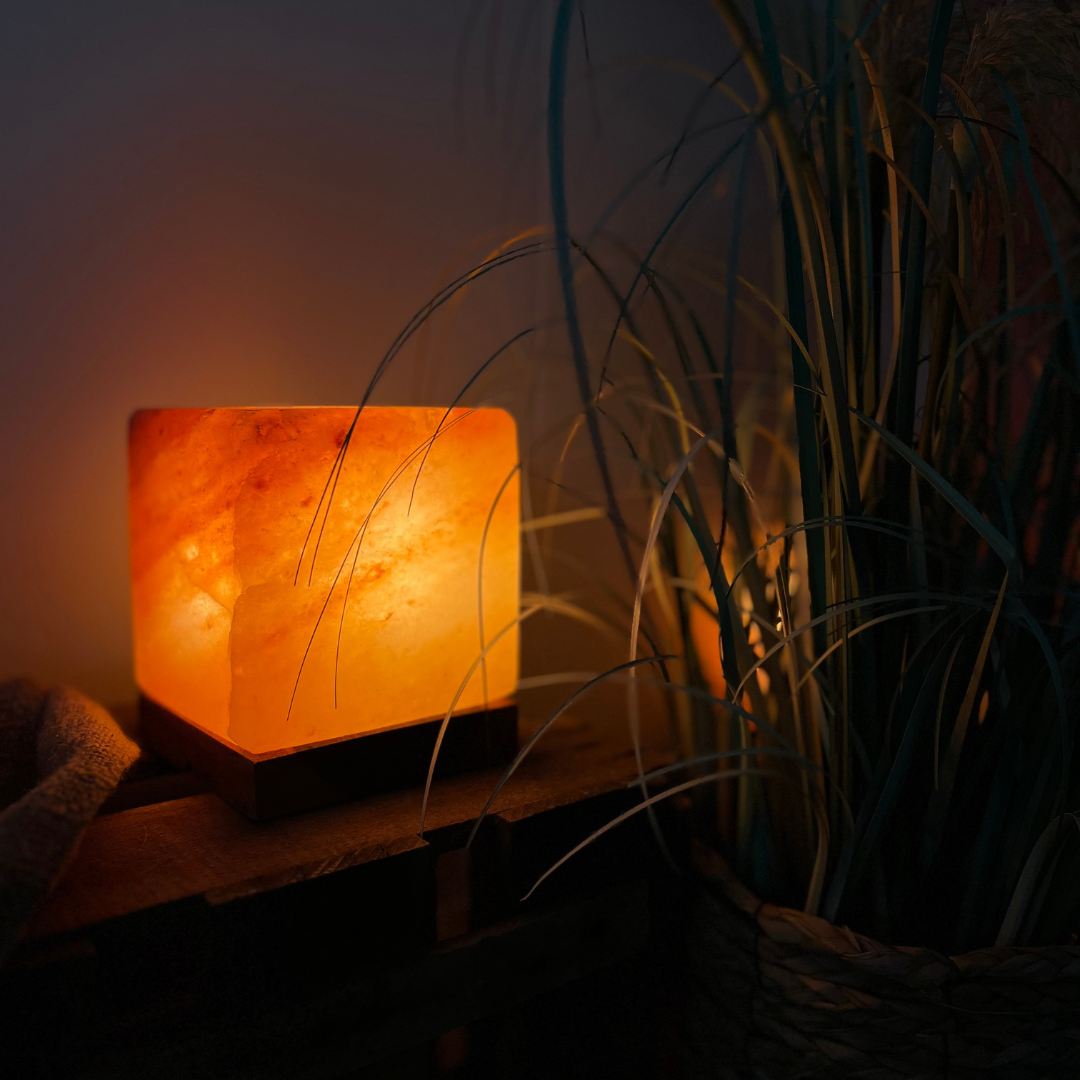 Dimbare Himalaya zoutlamp Cube - 3-4 KG
