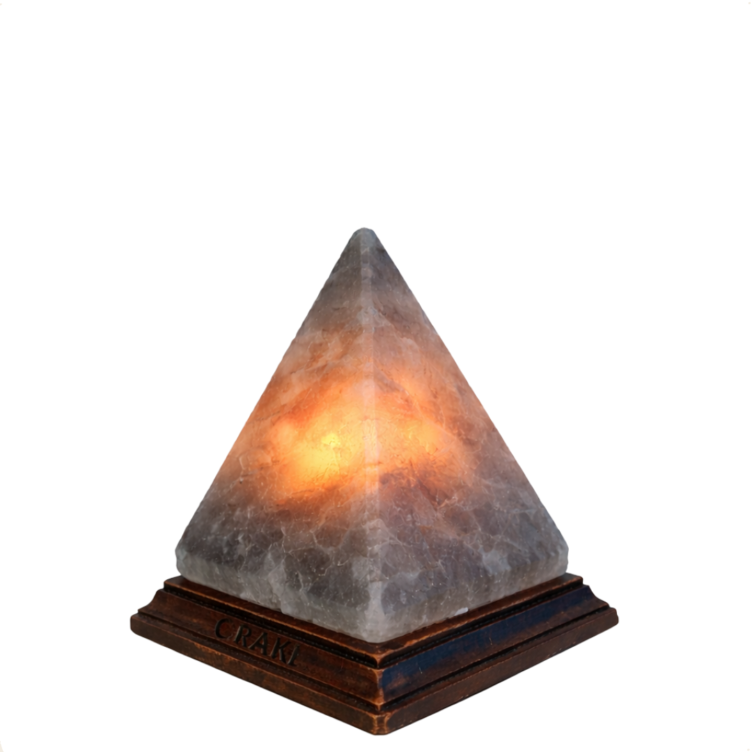 Dimbare Himalaya zoutlamp Giza Grijs - 3-4 KG