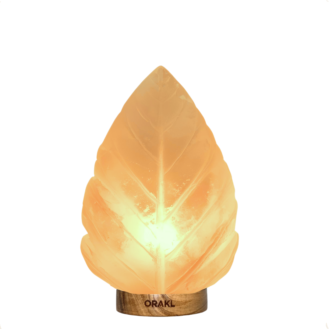 Dimbare Himalaya zoutlamp Leaf - 3-4 KG
