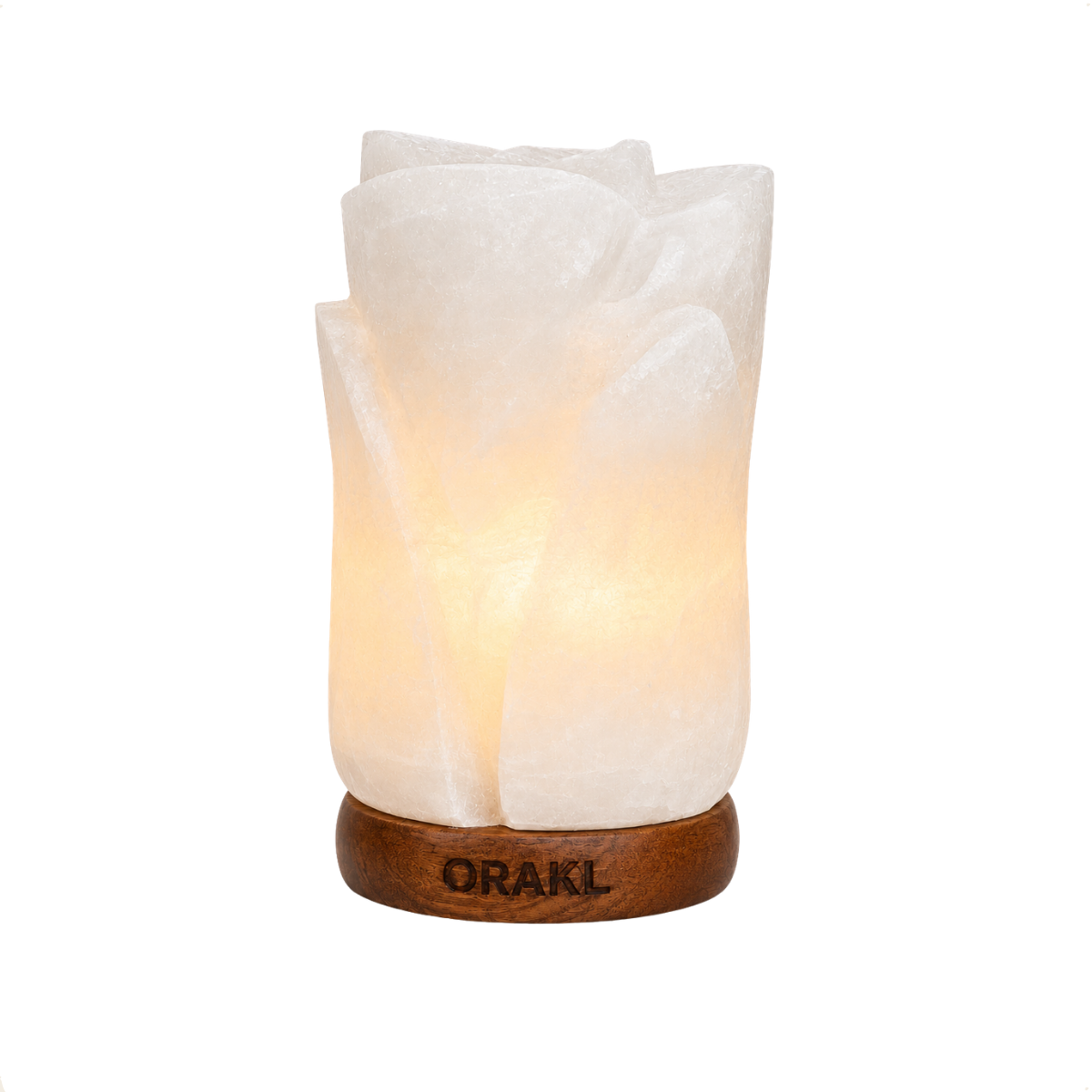 Dimbare Himalaya zoutlamp Lotus Wit - 2-4 KG