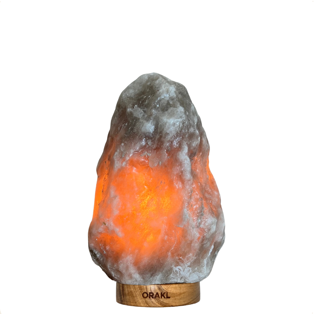 Lampe de sel de l'Himalaya à intensité variable Meteor - 6-8 KG