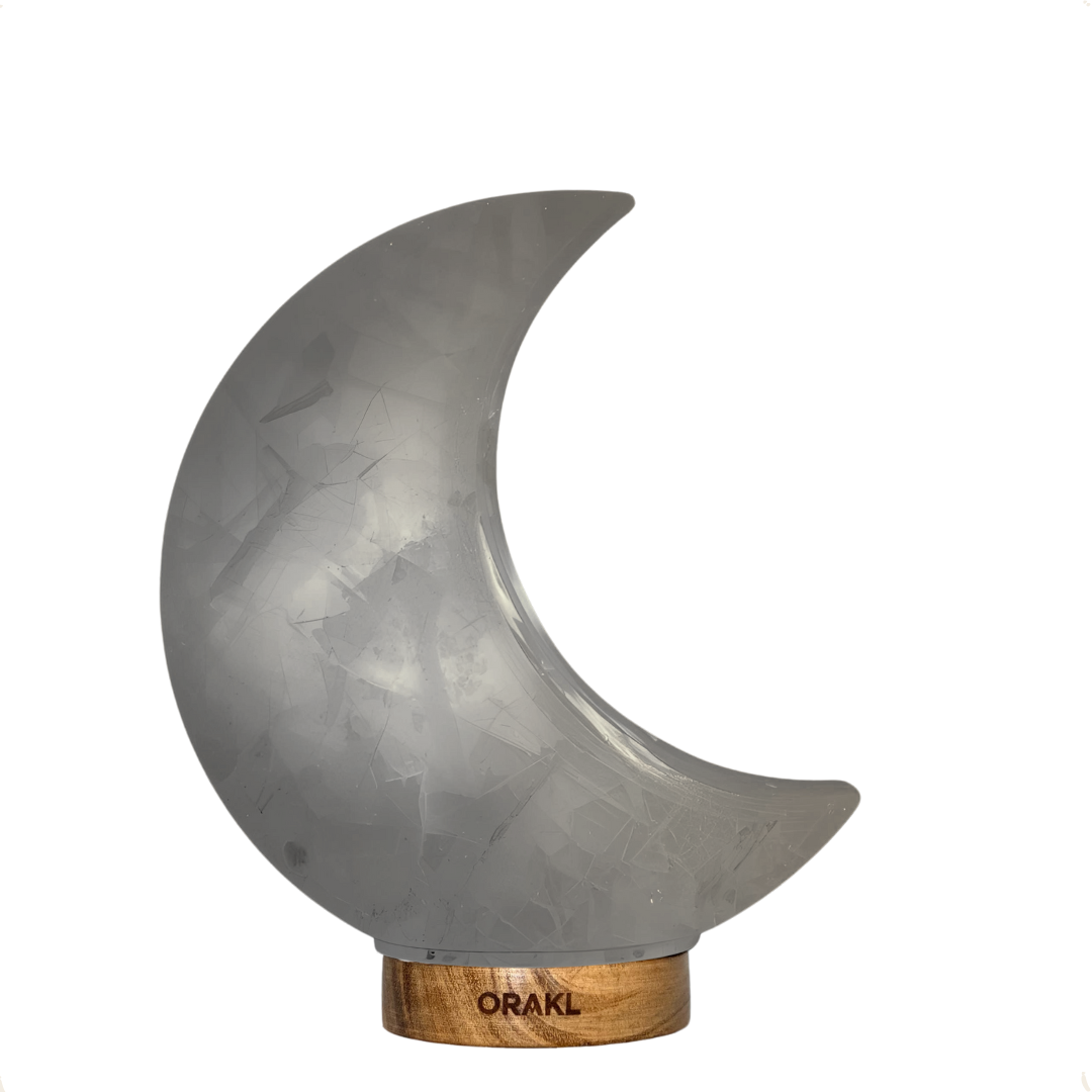 Lampe de sel de l'Himalaya à intensité variable Selene - 3-4 KG