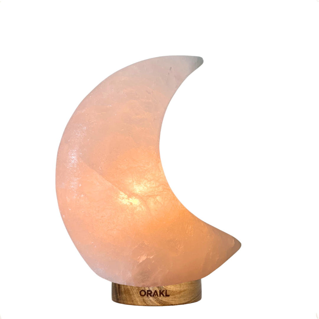 Lampe de sel de l'Himalaya à intensité variable Selene - 3-4 KG