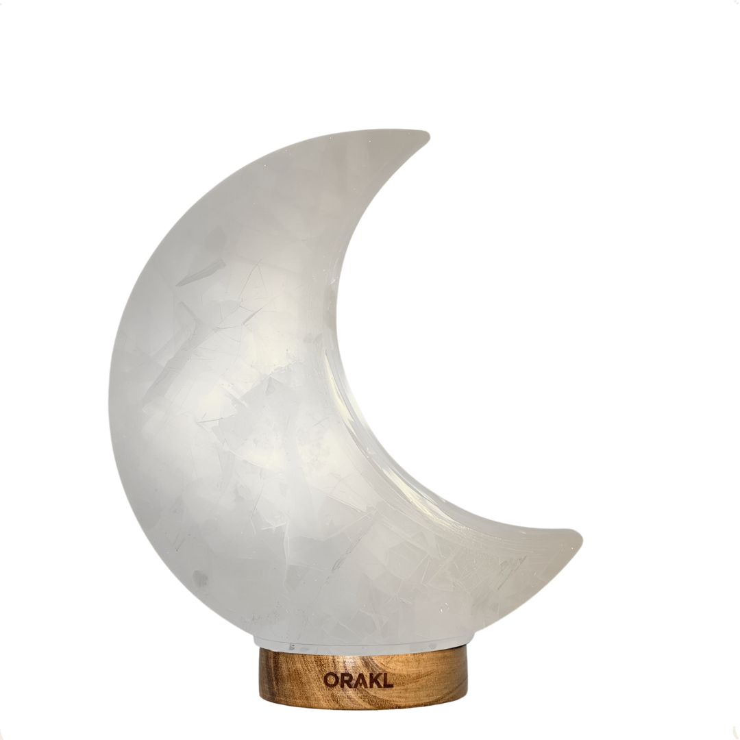 Lampe de sel de l'Himalaya à intensité variable Selene - 3-4 KG
