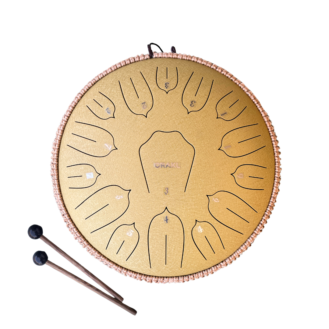 Steel Tongue Drum Elysium - Zonnegloed Goud