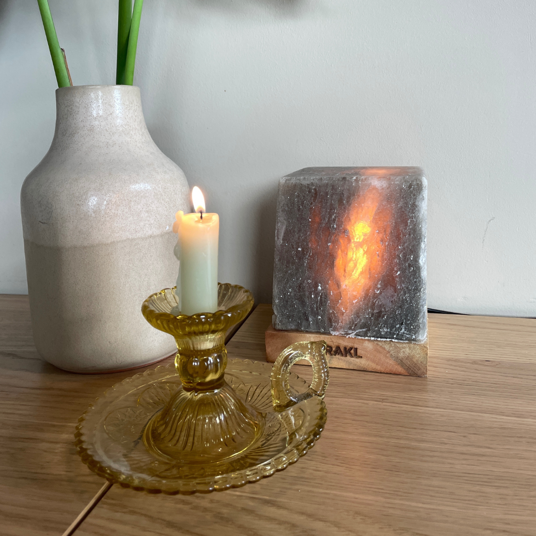 Dimmbare Himalaya-Salzlampe Würfel - 3-4 KG
