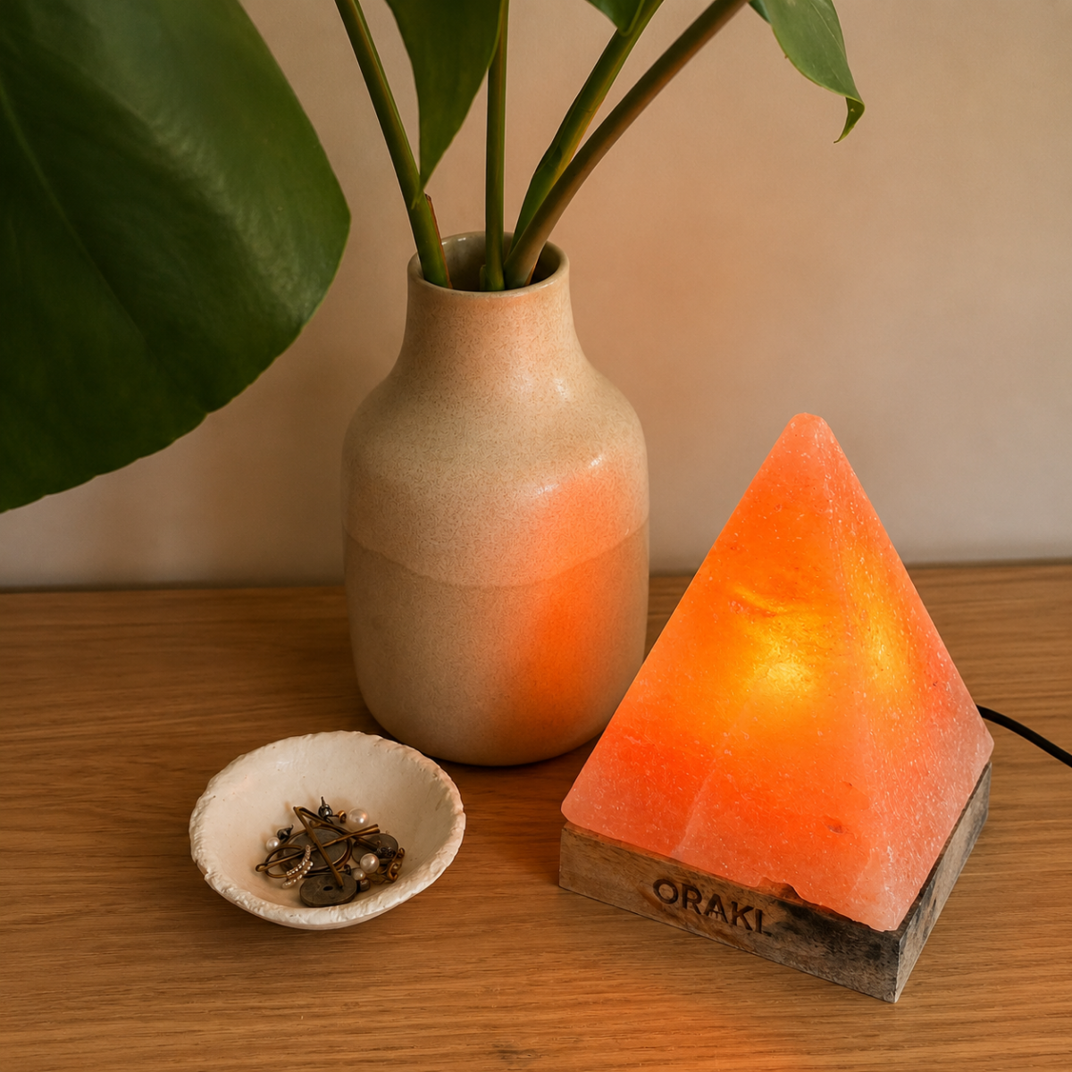 Dimbare Himalaya zoutlamp Giza - 2-4 KG