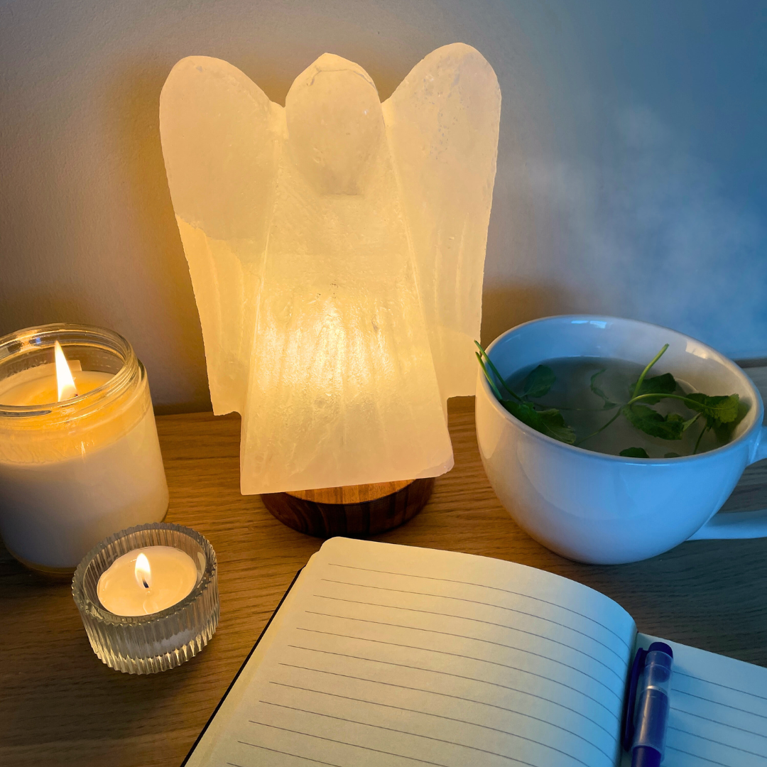 Dimbare Himalaya zoutlamp Halo - 3-4 KG