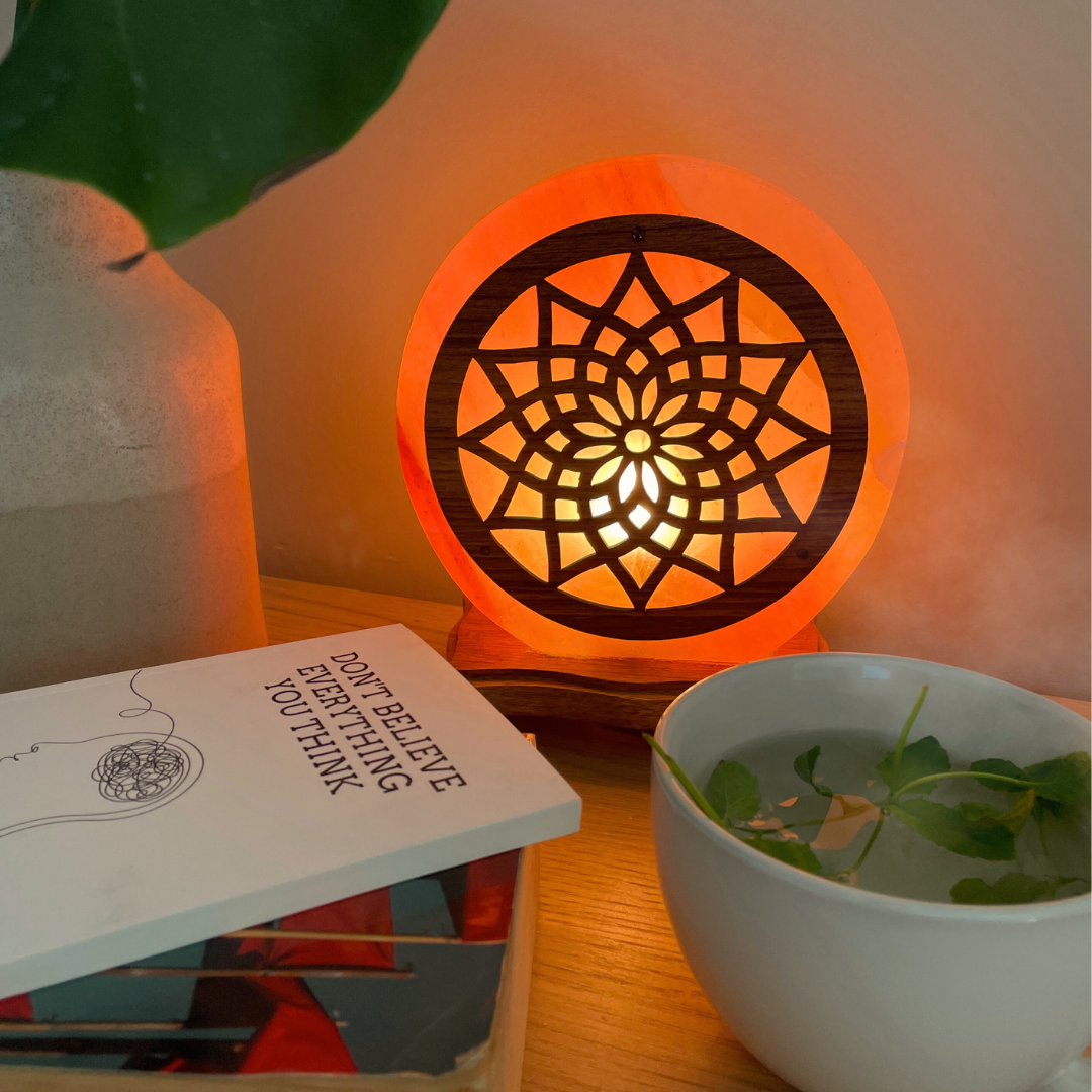 Dimbare Himalaya zoutlamp Omara - 3-4 KG