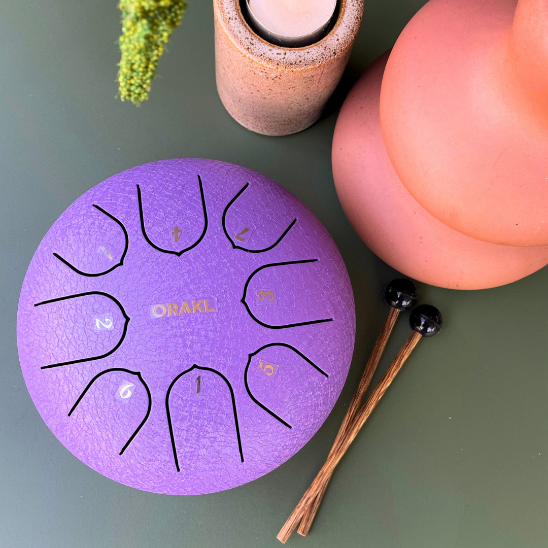 Steel Tongue Drum Echo - Amethist