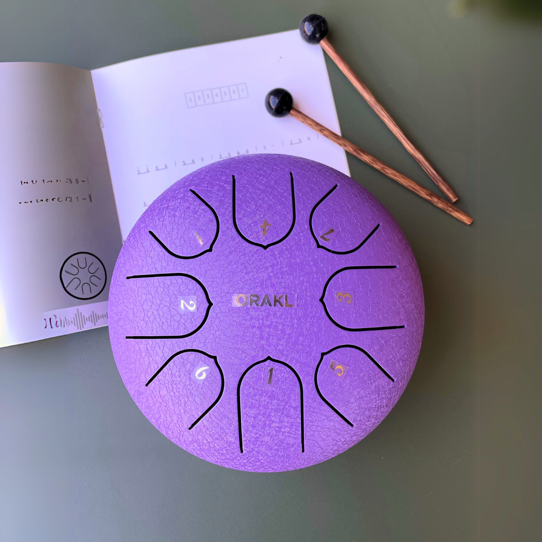 Steel Tongue Drum Echo - Amethist