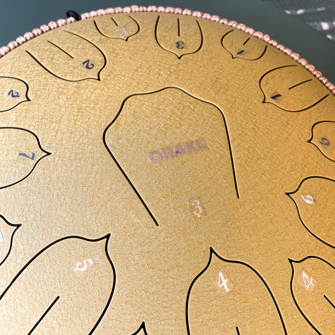 Steel Tongue Drum Elysium - Zonnegloed Goud