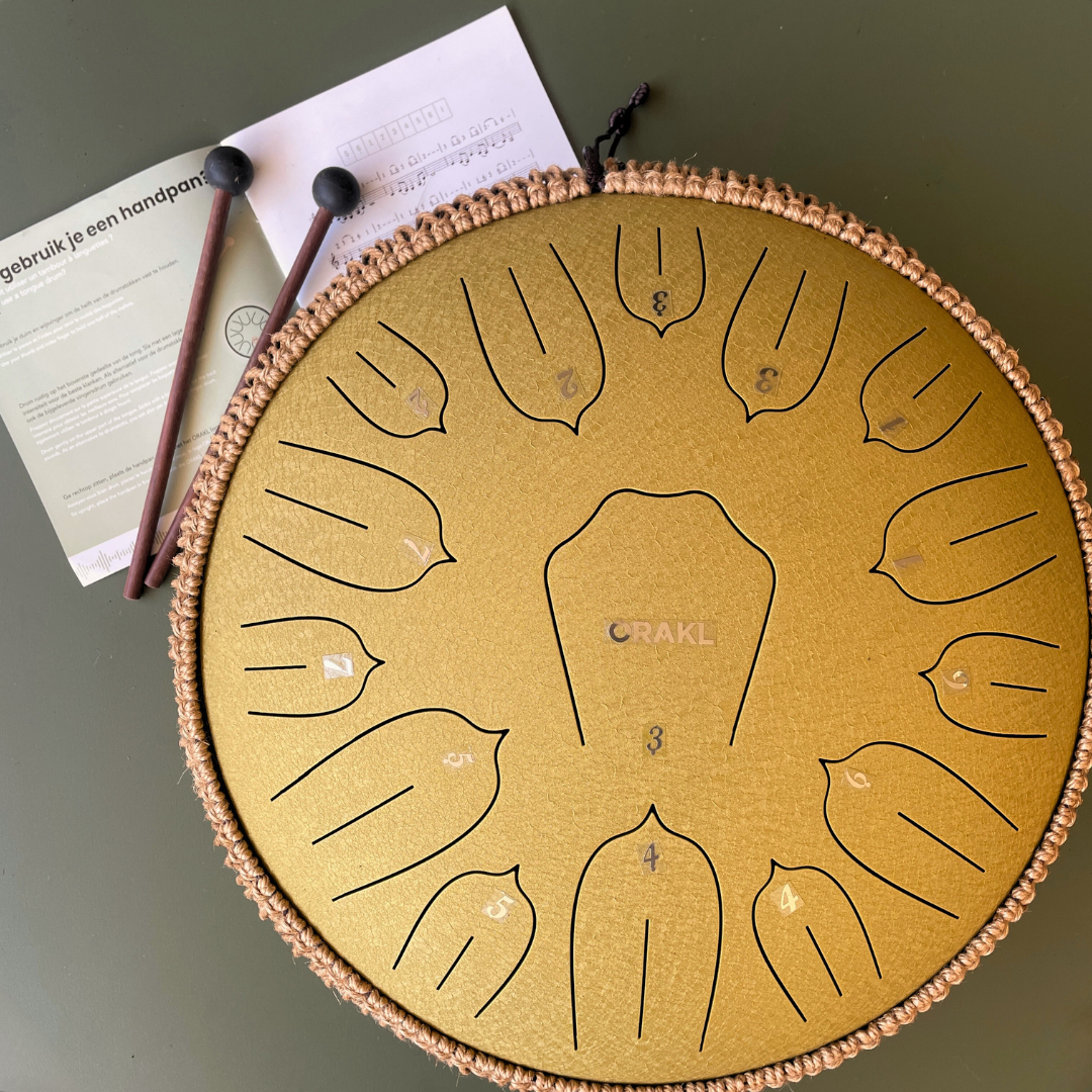 Steel Tongue Drum Elysium - Zonnegloed Goud