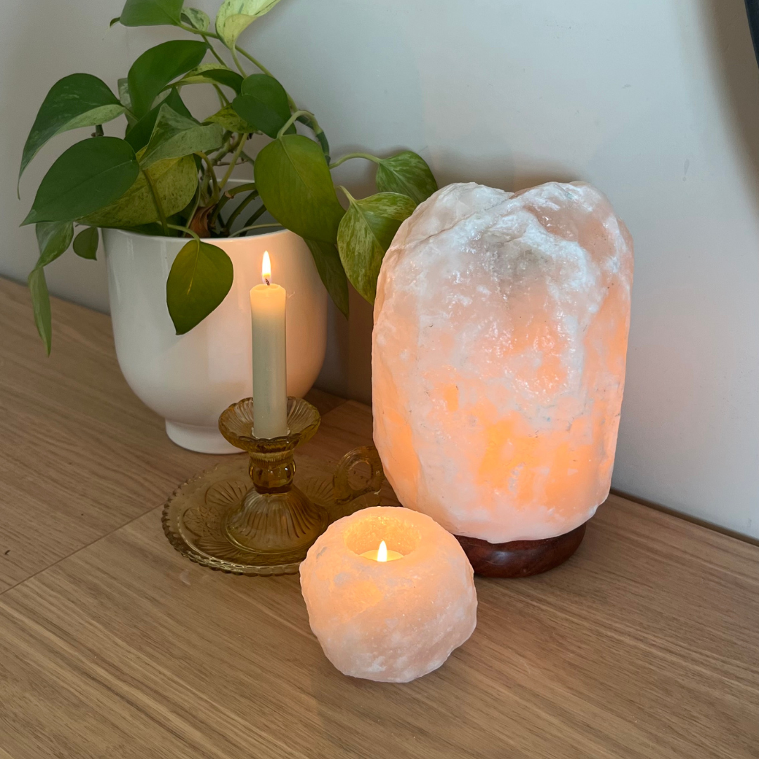 Dimbare Himalaya zoutlamp Bliss - 4-6 KG