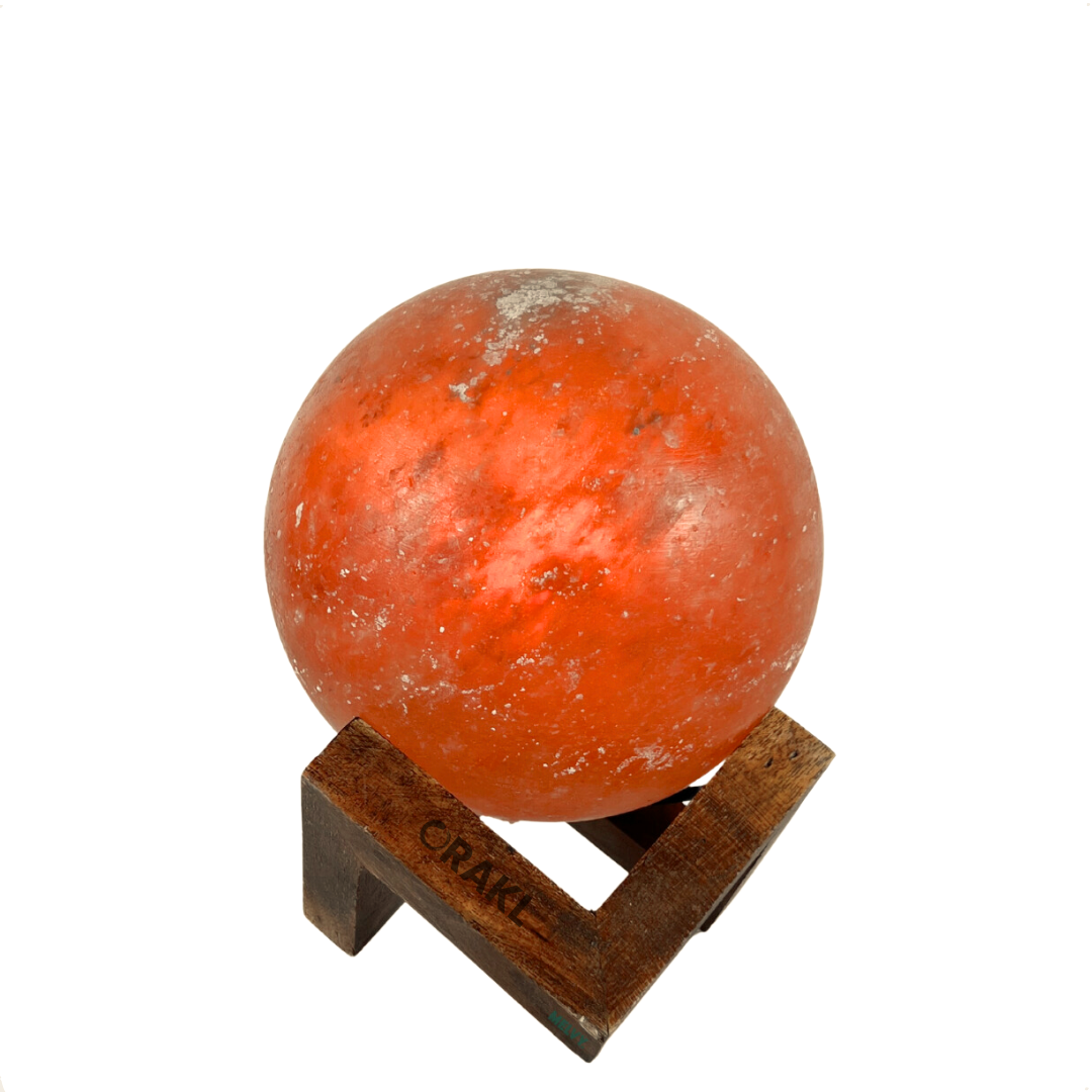 Dimbare Himalaya zoutlamp Luna - 3-4 KG