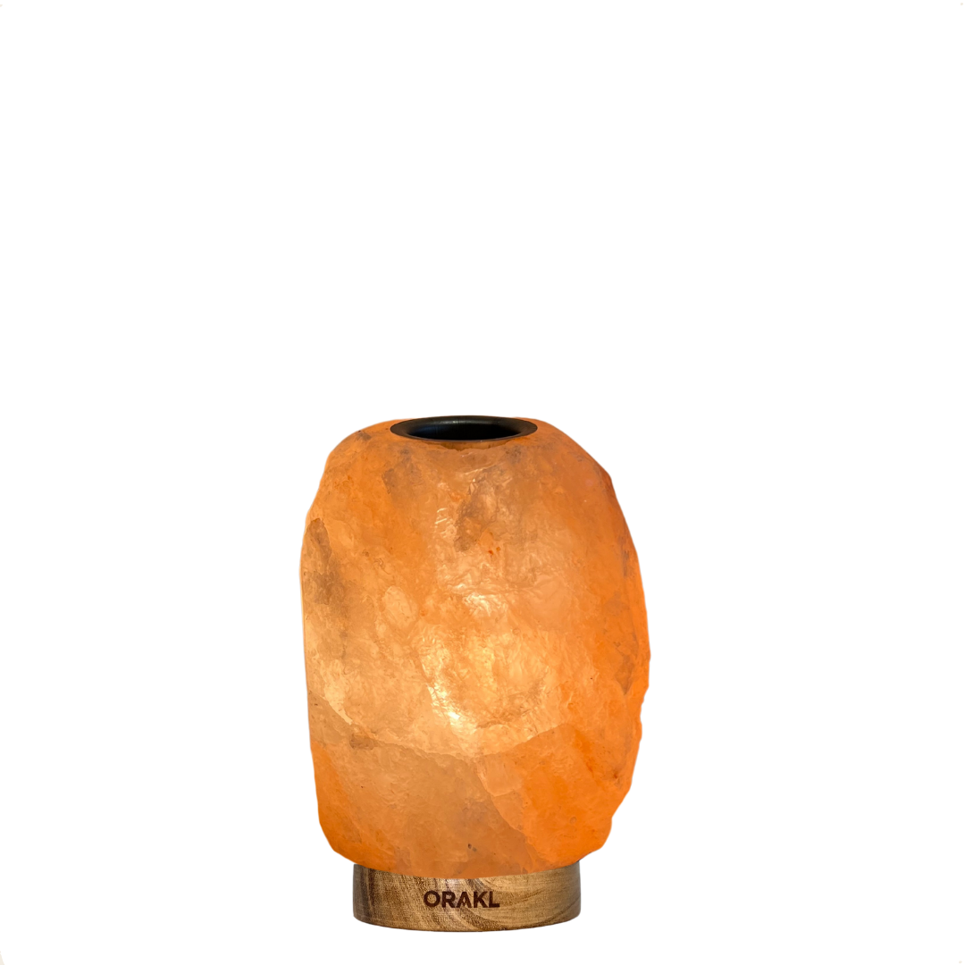 Dimmbarer Himalaya-Salzlampen-Diffusor - 1-2 kg