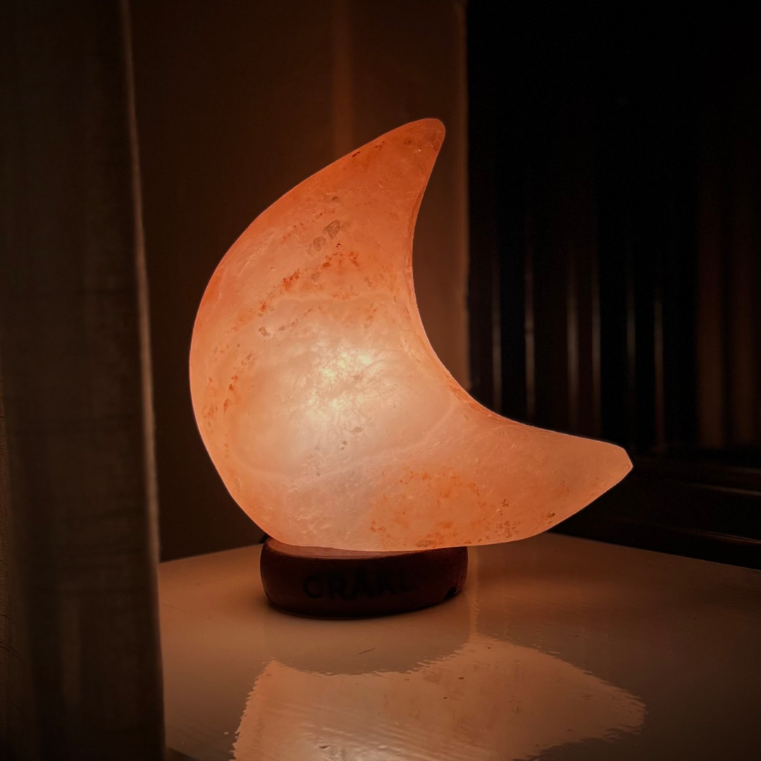 Lampe de sel de l'Himalaya à intensité variable Selene - 3-4 KG