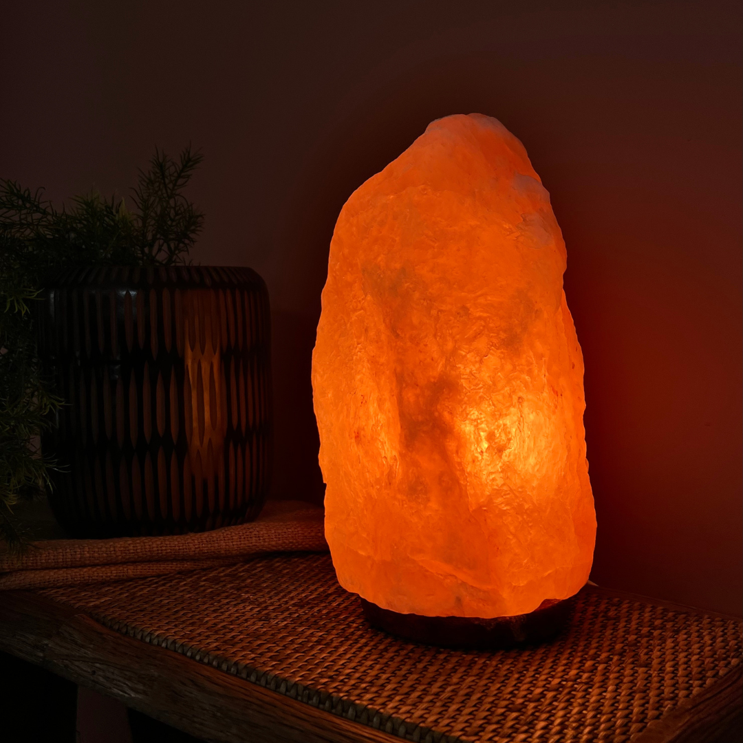 Lampe de sel de l'Himalaya à intensité variable Aura - 10-12 KG