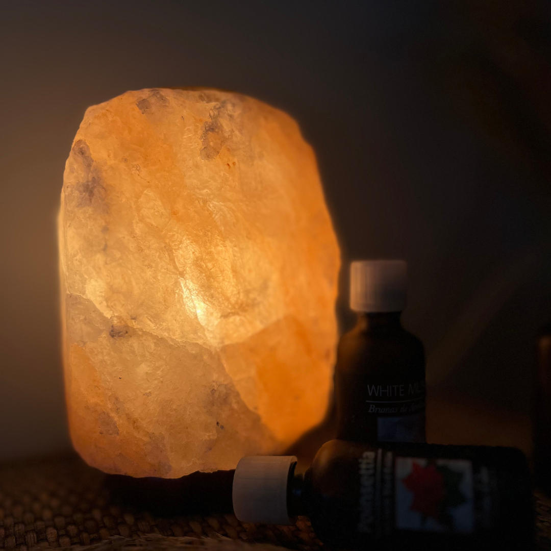 Diffuseur de lampe à sel de l'Himalaya à intensité variable - 1-2 kg