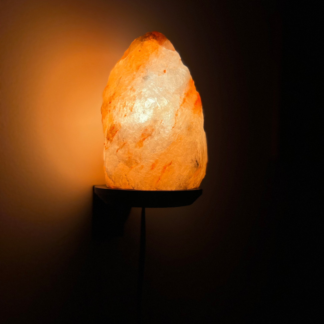 Dimbare Himalaya wandlamp Ari - Oranje