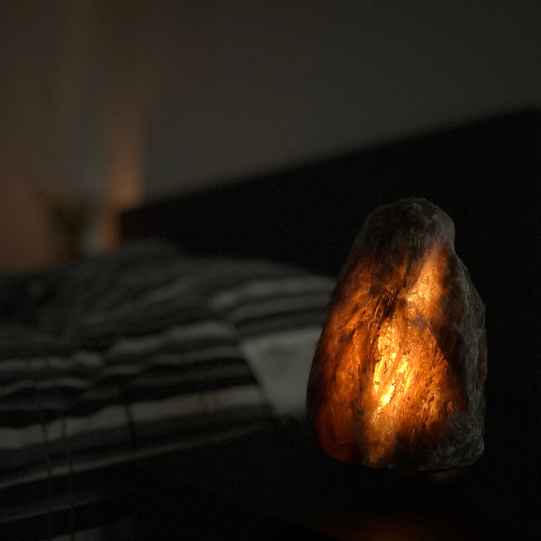 Lampe de sel de l'Himalaya à intensité variable Meteor - 6-8 KG