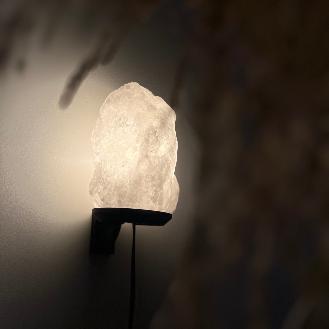 Dimbare Himalaya wandlamp Ari - Wit