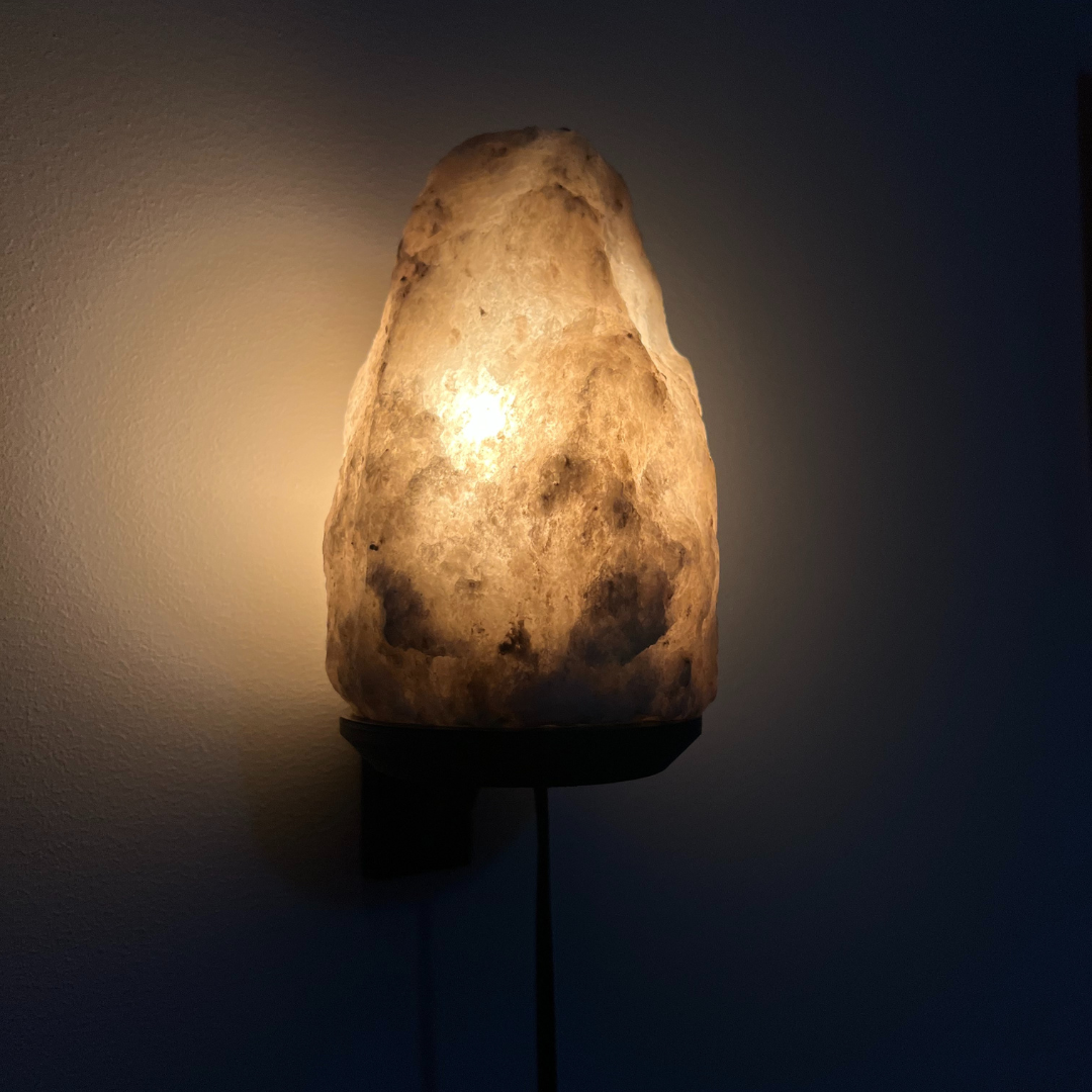 Dimbare Himalaya wandlamp Ari - Grijs