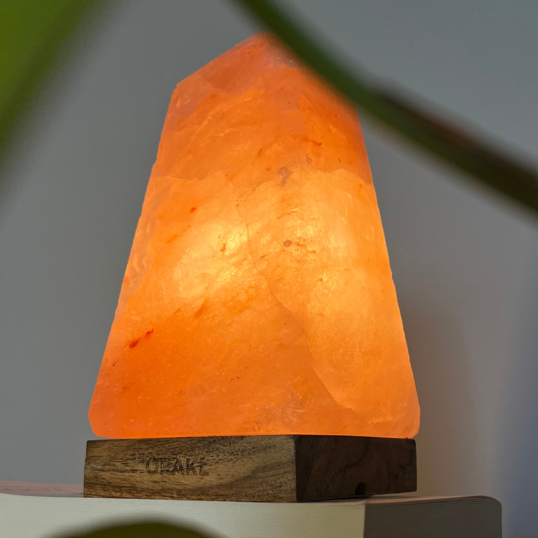 Lampe de sel de l'Himalaya à intensité variable Obelisk - 3-4 KG