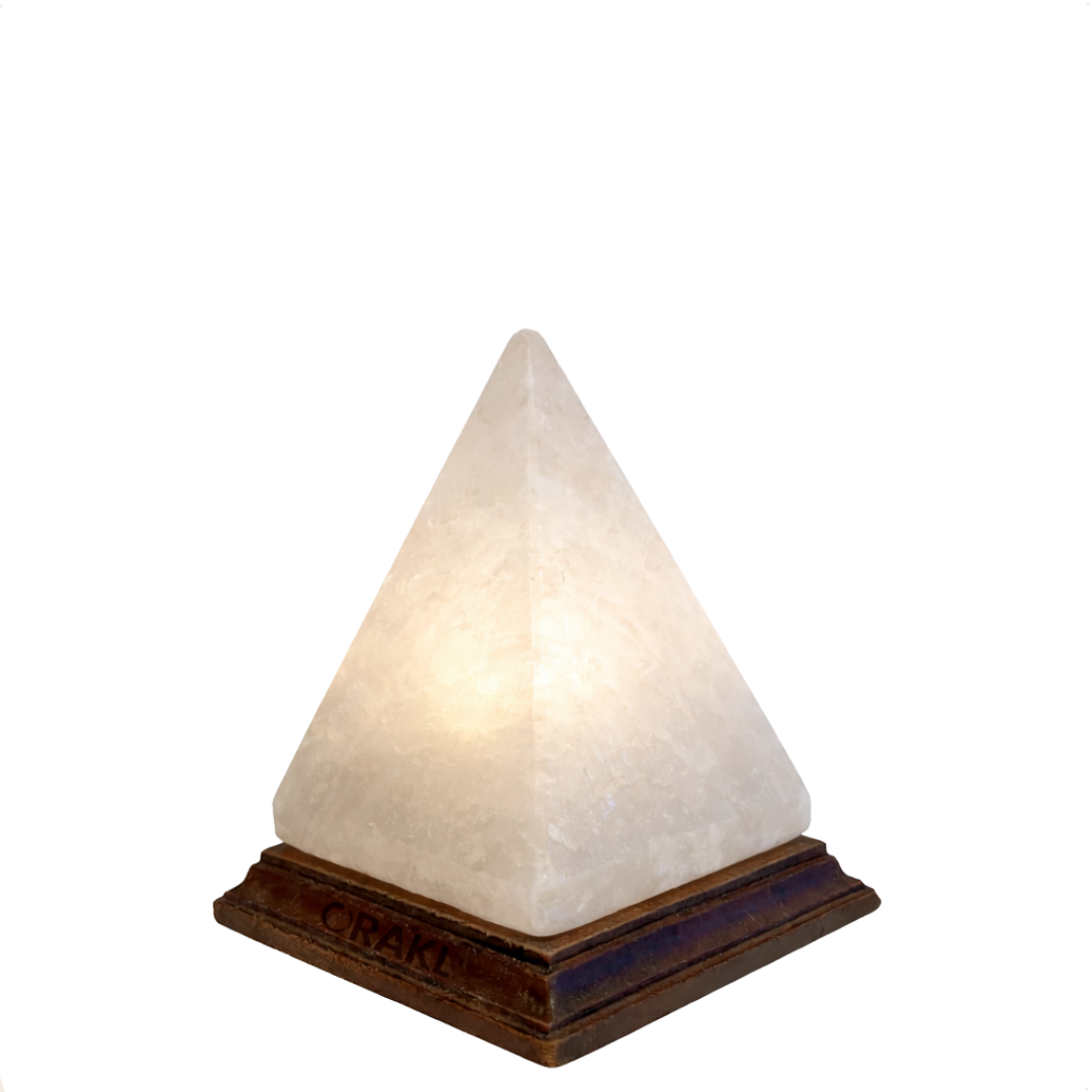 Lampe de sel de l'Himalaya à intensité variable, blanc de Gizeh - 3-4 kg