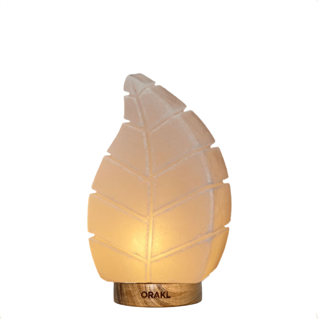 Dimbare Himalaya zoutlamp Leaf - 3-4 KG