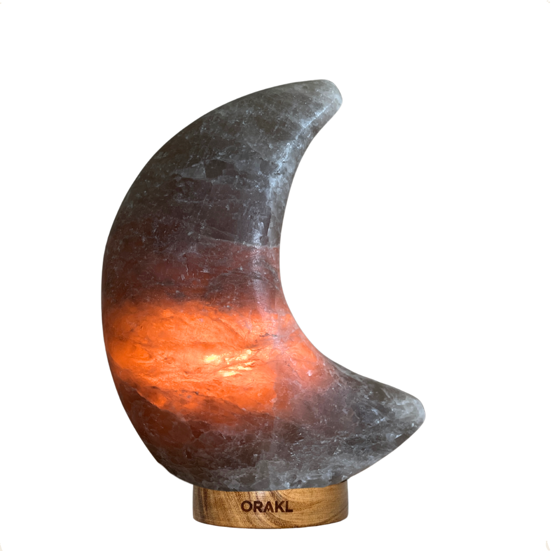 Dimbare Himalaya zoutlamp Selene - 3-4 KG