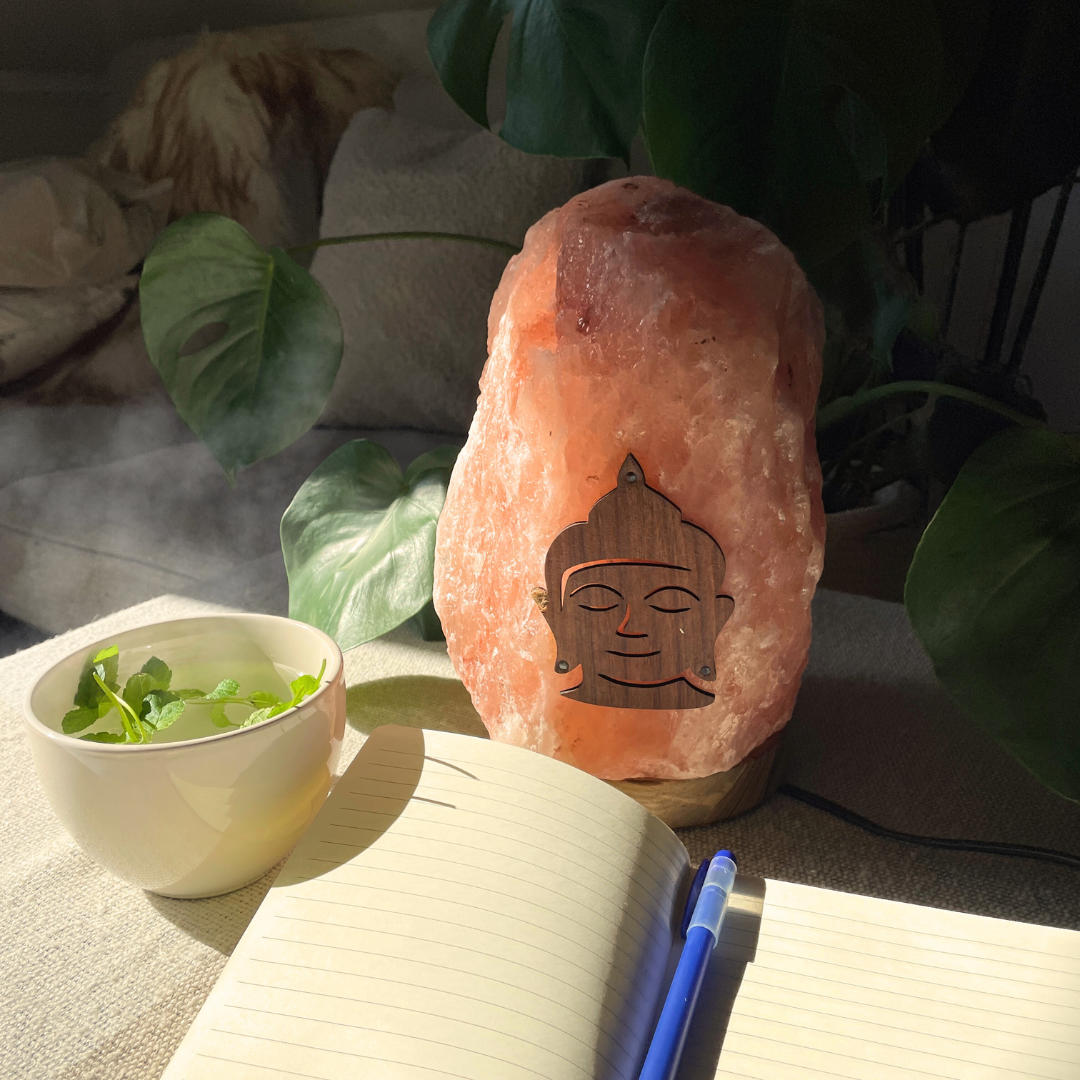 Dimbare Himalaya zoutlamp Bodhi - 6-8 KG