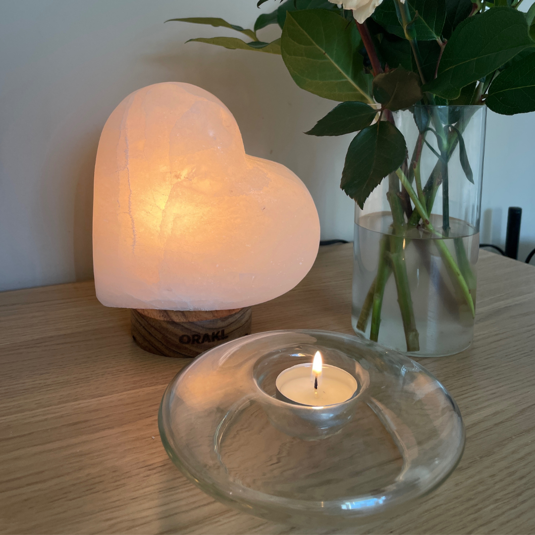 Lampe de sel de l'Himalaya à intensité variable Julia White - 3-4 kg