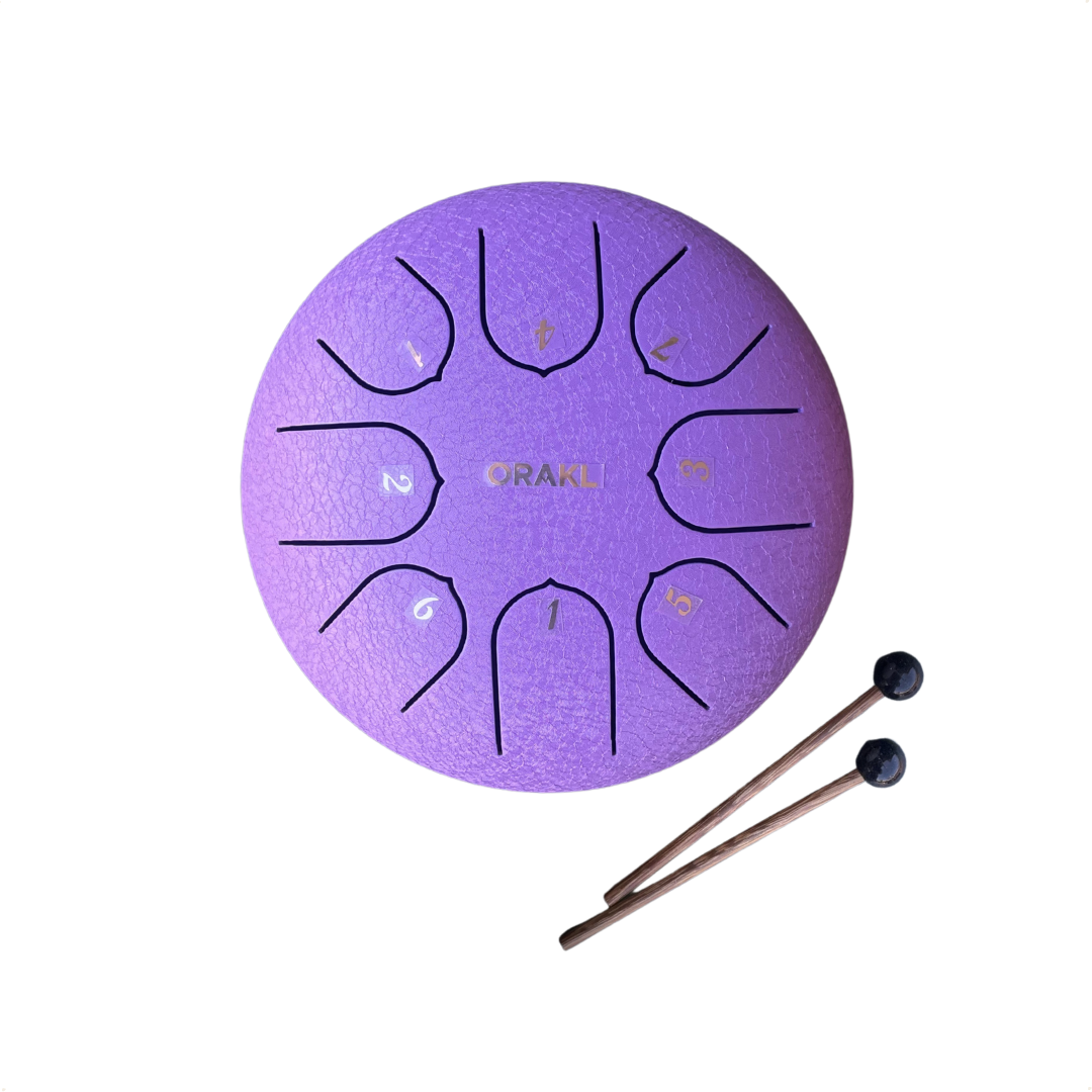 Steel Tongue Drum Echo - Amethist